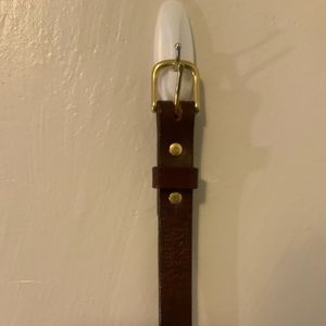 Tanner Goods Brown Genuine Leather Belt